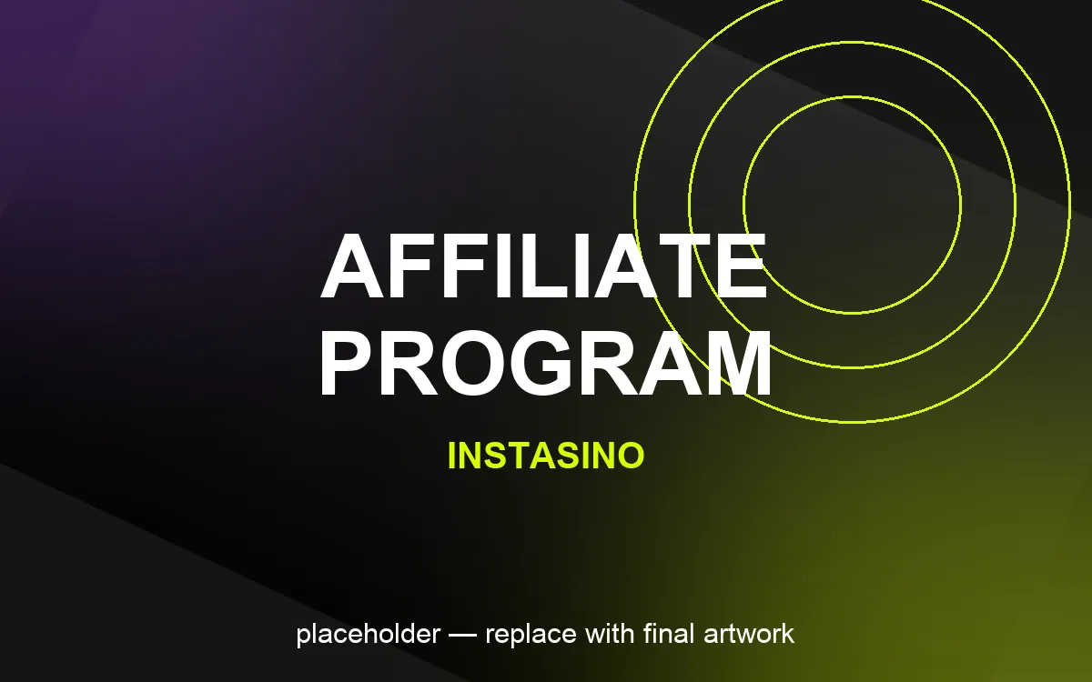 Instasino affiliate program dashboard