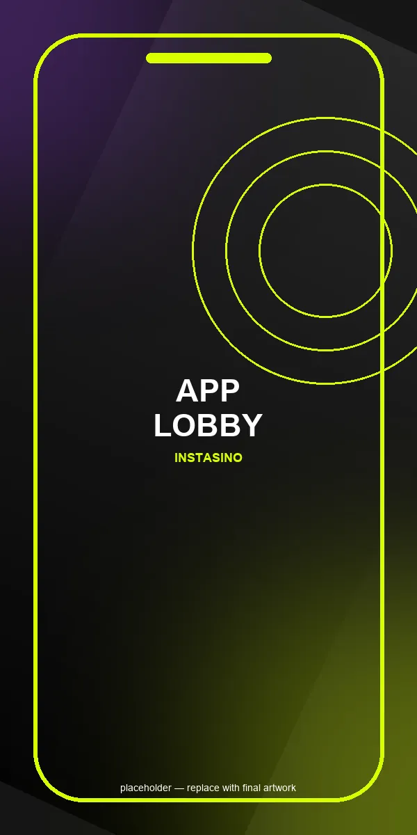 Instasino app – game lobby