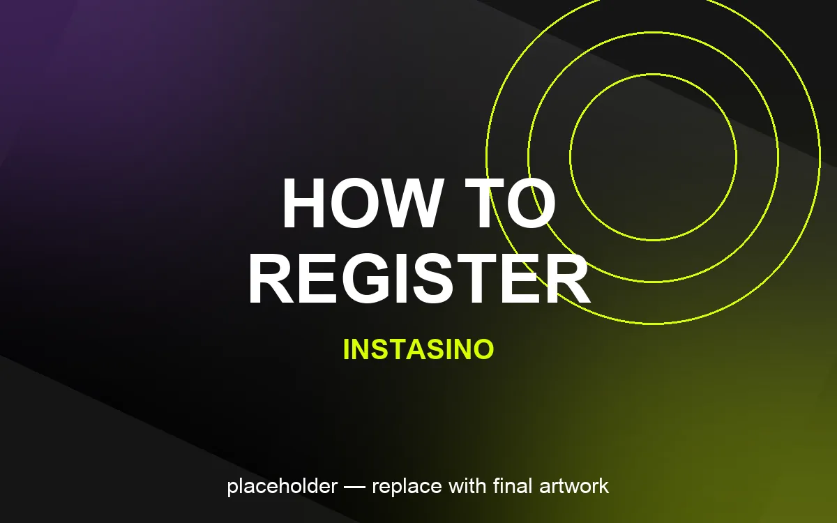 Instasino registration form on desktop and mobile